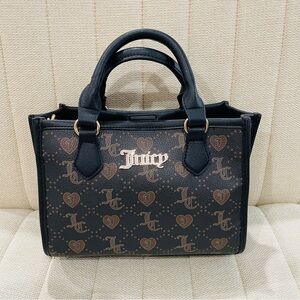 NEW Juicy Couture Black Logo‎ Juicy Forever Tote Crossbody Bag